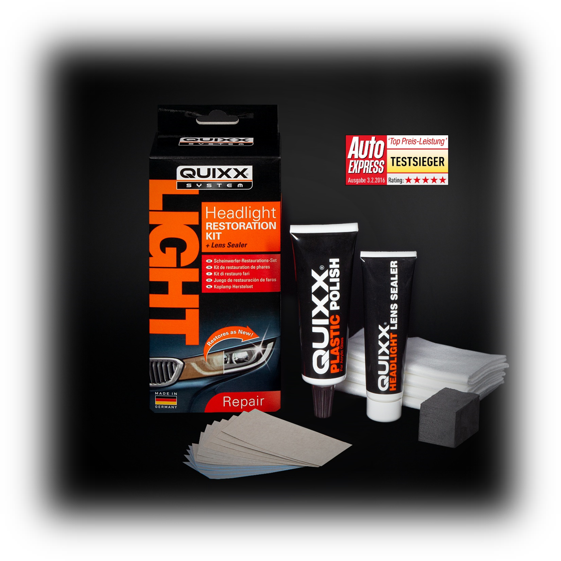 Kit rinnova fari  QUIXX – Repair it. Yourself!