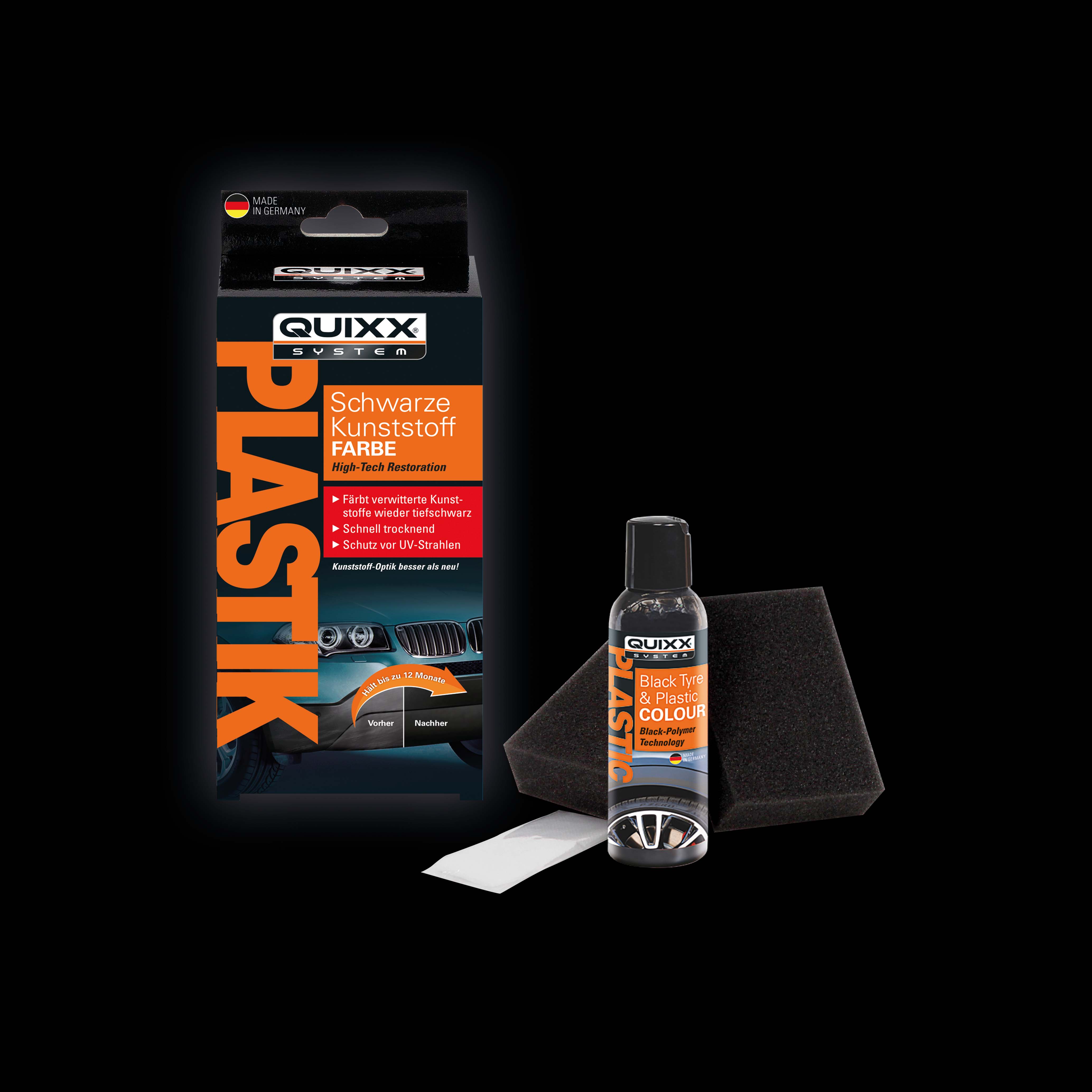 Schwarze Kunststoff Farbe